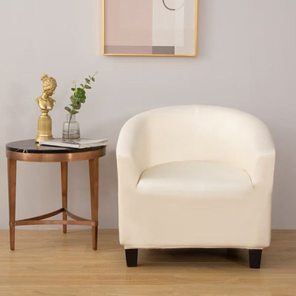 housse de siege simili cuir crème