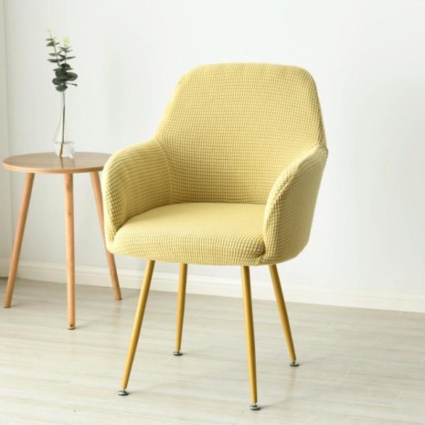 housse de chaise scandinave crème