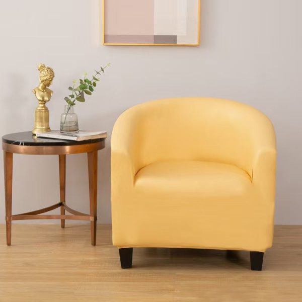 housse en simili cuir jaune