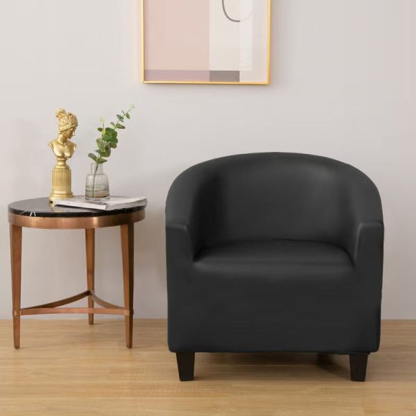 housse imperméable simili cuir noir fauteuil cabriolet