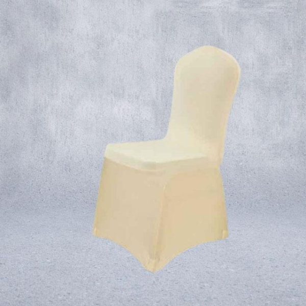 housse de chaise de mariage beige