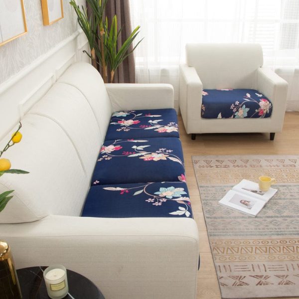 EasyDrap™ Bleu fleuri coussin