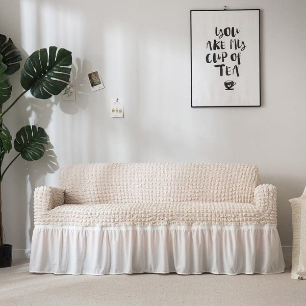 housse de siege blanc cassé