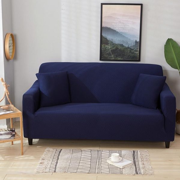 housse de canapé bleu marine