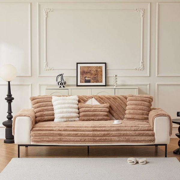 easycover marron luxe en fausse fourrure