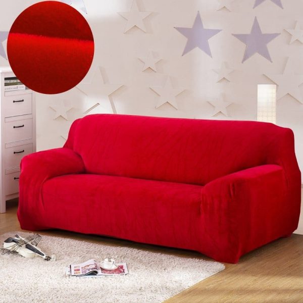 housse de siege Rouge en velours