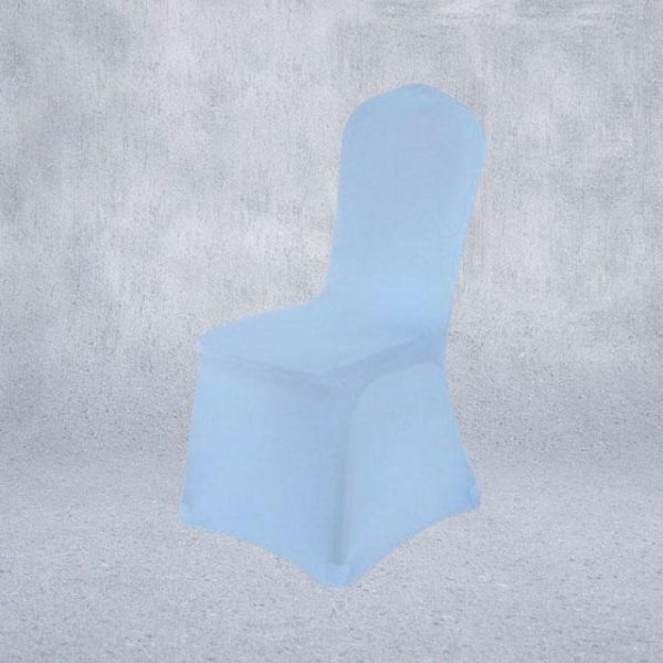 housse de chaise de mariage bleu ciel