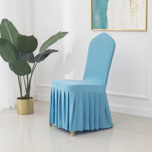 lot de housses de chaise mariage bleu ciel