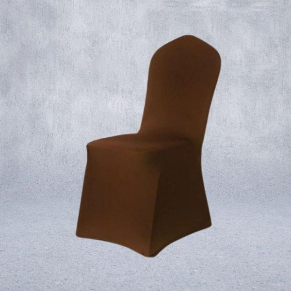 housse de chaise de mariage marron