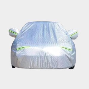 housse de protection voiture argentée
