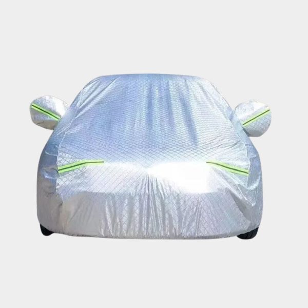 housse de protection voiture argentée