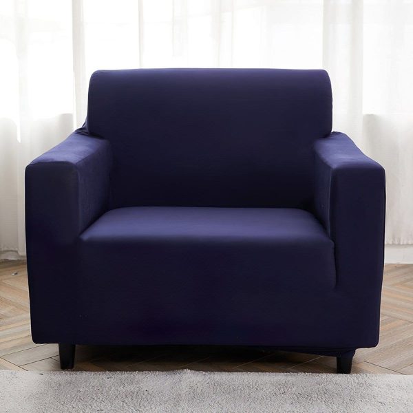 bleu marine housse de fauteuil extensible