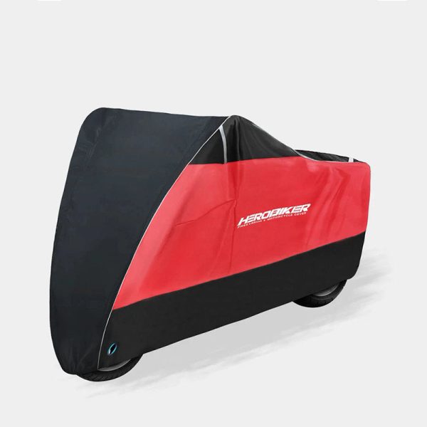 housse moto extérieure armotex noir et rouge