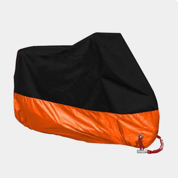 housse moto noir et orange