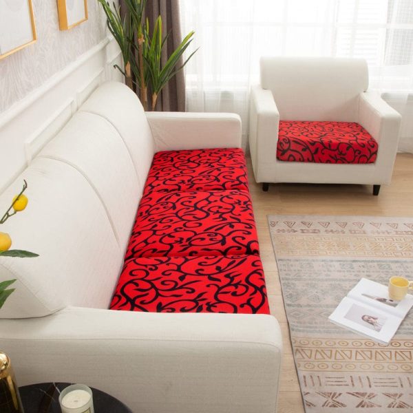 housse coussin rouge design